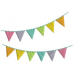 Stickdatei - Wimpelchen